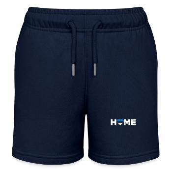 Esland Heimat Esland Flagge Esland Liebe - Kinder Organic Joggingshorts Mini Bolter von Stanley/Stella - Navy - Vorne