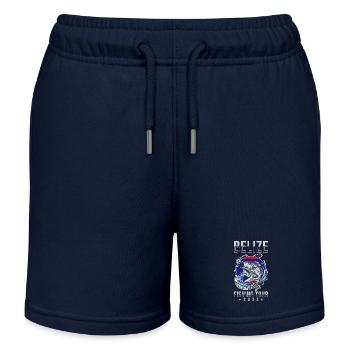 Excursion de pêche au Belize 2023 - Short de jogging enfant bio Stanley/Stella - bleu marine - Devant