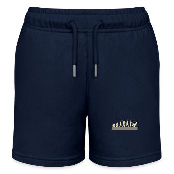 Zahnarzt-evolution - Kinder Organic Joggingshorts Mini Bolter von Stanley/Stella - Navy - Vorne