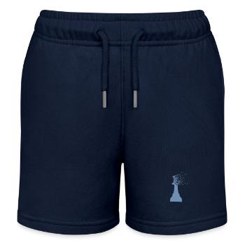 Dispersion du roi roi des échecs - Short de jogging enfant bio Stanley/Stella - bleu marine - Devant
