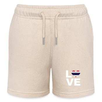 J’aime le drapeau du cœur de la Thaïlande - Short de jogging enfant bio Stanley/Stella - écru doux - Devant