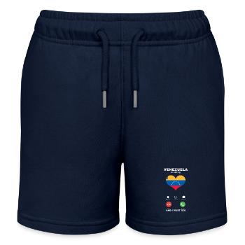 Le Venezuela appelle Venezuela Heart Souvenir - Short de jogging enfant bio Stanley/Stella - bleu marine - Devant