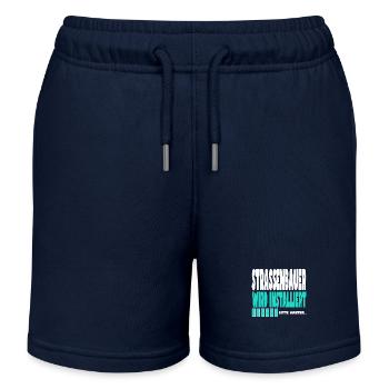 Strassenbauer wird installiert - Kinder Organic Joggingshorts Mini Bolter von Stanley/Stella - Navy - Vorne