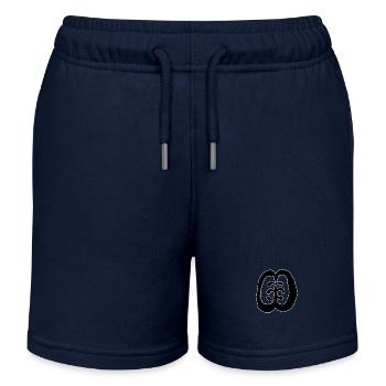 Egypt Ancient Symbol Friendship - Kids Organic Sweat Shorts by Stanley/Stella - navy - Front