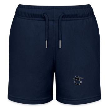 Korean letter H - Kids Organic Sweat Shorts by Stanley/Stella - navy - Front