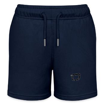Lettre coréenne M - Short de jogging enfant bio Stanley/Stella - bleu marine - Devant