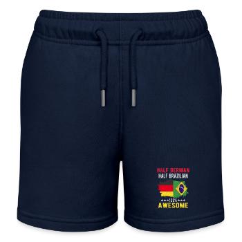 Moitié allemand moitié brésilien - Short de jogging enfant bio Stanley/Stella - bleu marine - Devant