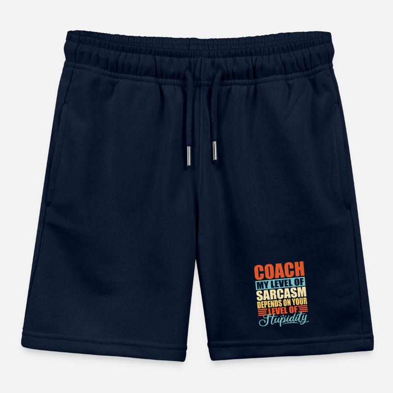 Coach Trainer sarcasm Funny Trainer Kids Organic Sweat Shorts by Stanley/Stella