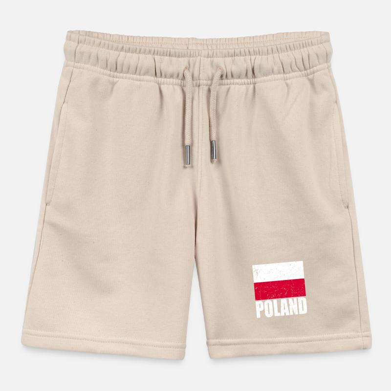 Drapeau de la Pologne Short de jogging enfant bio Stanley/Stella