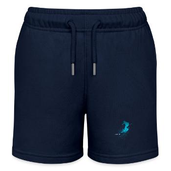 Skis, Skis, Japonais - Short de jogging enfant bio Stanley/Stella - bleu marine - Devant