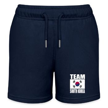 Équipe de Corée du Sud de football - Short de jogging enfant bio Stanley/Stella - bleu marine - Devant