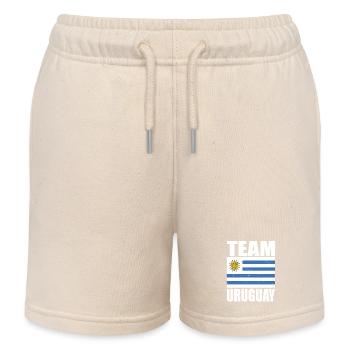 Team Uruguay Fußball - Kinder Organic Joggingshorts Mini Bolter von Stanley/Stella - Natur - Vorne