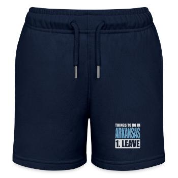 Arkansas Memes - Kids Organic Sweat Shorts by Stanley/Stella - navy - Front