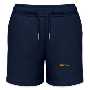 Digital Gold is Free - Kids Organic Sweat Shorts by Stanley/Stella - navy - Front