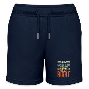 Occupational therapist - Kids Organic Sweat Shorts by Stanley/Stella - navy - Front