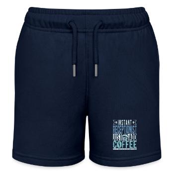 Café de réceptionniste disant - Short de jogging enfant bio Stanley/Stella - bleu marine - Devant
