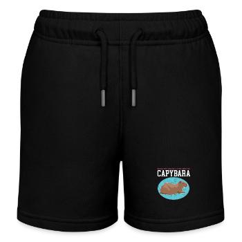 Capybara Maman | Capybaras Capybaras Cadeau - Short de jogging enfant bio Stanley/Stella - bleu marine - Devant