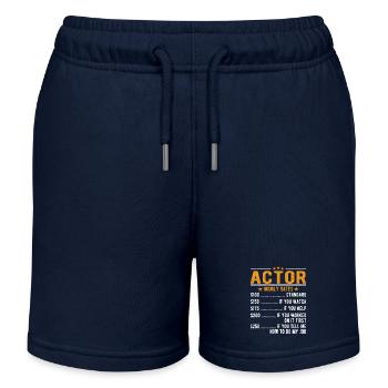 Performers Hourly wage - Kids Organic Sweat Shorts by Stanley/Stella - navy - Front
