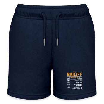 Huissier Salaire horaire - Short de jogging enfant bio Stanley/Stella - bleu marine - Devant