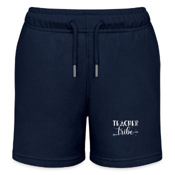 Teacher Group Design - Kids Organic Sweat Shorts by Stanley/Stella - navy - Front