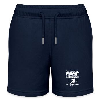 Pas parfait mais handballeur - Short de jogging enfant bio Stanley/Stella - bleu marine - Devant