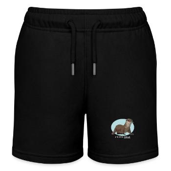 Otter Otter Sea Otter Gift - Kids Organic Sweat Shorts by Stanley/Stella - navy - Front