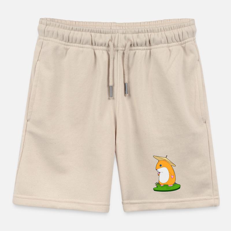 Hamster Rain Umbrella Kids Organic Sweat Shorts by Stanley/Stella