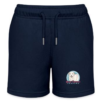 Pyrenäenberghund Grandma Hundebesitzerin Geschenk - Kinder Organic Joggingshorts Mini Bolter von Stanley/Stella - Navy - Vorne