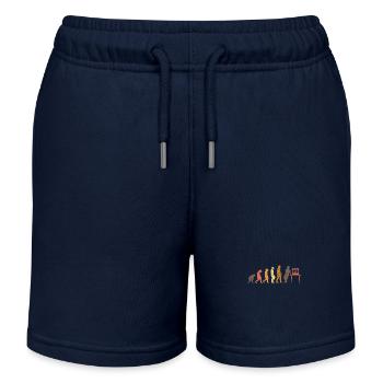 3D Printer Evolution 3D Printer Retro - Kids Organic Sweat Shorts by Stanley/Stella - navy - Front