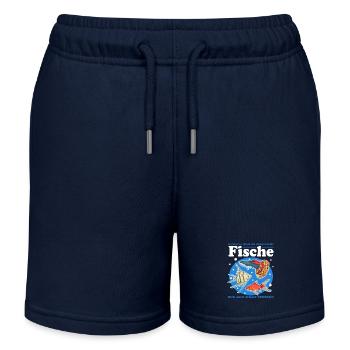 Aquarium Aquarianer Aquaristik Zierfisch Geschenk - Kinder Organic Joggingshorts Mini Bolter von Stanley/Stella - Navy - Vorne