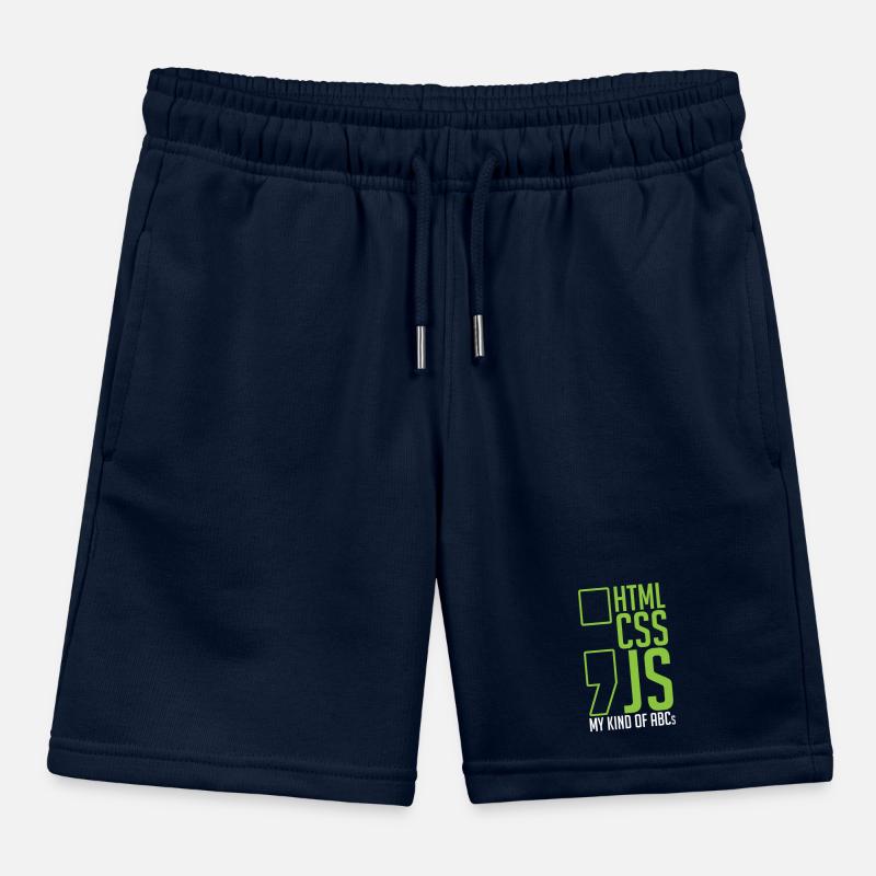 Webentwickler Geschenk Html Css Js Meine Art Von Kinder Organic Joggingshorts Mini Bolter von Stanley/Stella