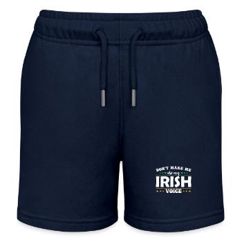 Lass Mich Nicht Meine Irische Stimme Benutzen - Kinder Organic Joggingshorts Mini Bolter von Stanley/Stella - Navy - Vorne