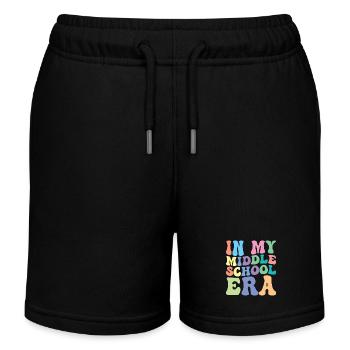 Realschule Retro Groovy Étudiant - Short de jogging enfant bio Stanley/Stella - bleu marine - Devant