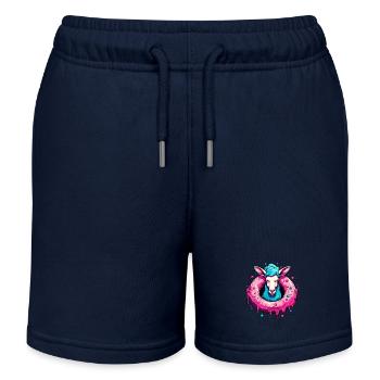 Le mouton Donut - Short de jogging enfant bio Stanley/Stella - bleu marine - Devant