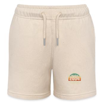 Original 2004 Vintage Retro Jubiläumsgeschenk - Kinder Organic Joggingshorts Mini Bolter von Stanley/Stella - Natur - Vorne
