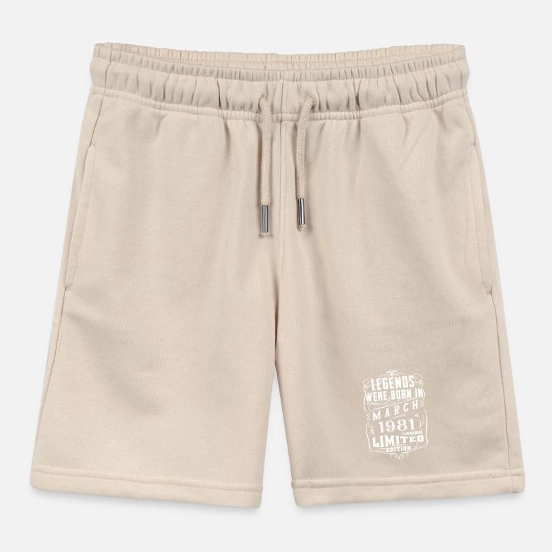 Date de naissance Mars 1981 Année Edition Limitée Short de jogging enfant bio Stanley/Stella