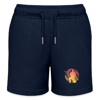 Aïkido - Short de jogging enfant bio Stanley/Stella - bleu marine - Devant