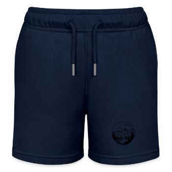 Montagnes, Paysage, Nature - Short de jogging enfant bio Stanley/Stella - bleu marine - Devant