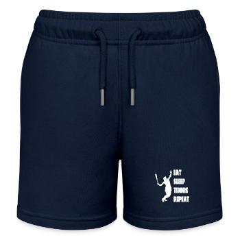 Tennisverein Tennis Tennisspieler Tennisliebhaber - Kinder Organic Joggingshorts Mini Bolter von Stanley/Stella - Navy - Vorne