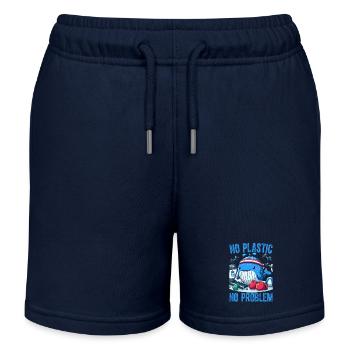 Kein Plastik, kein Problem - Kinder Organic Joggingshorts Mini Bolter von Stanley/Stella - Navy - Vorne