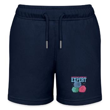Crochet Expert au Crochet Crochet Crochet Cadeau - Short de jogging enfant bio Stanley/Stella - bleu marine - Devant