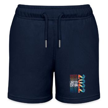 Edition limitée depuis 2022 Anniversaire Millésime 2022 - Short de jogging enfant bio Stanley/Stella - bleu marine - Devant