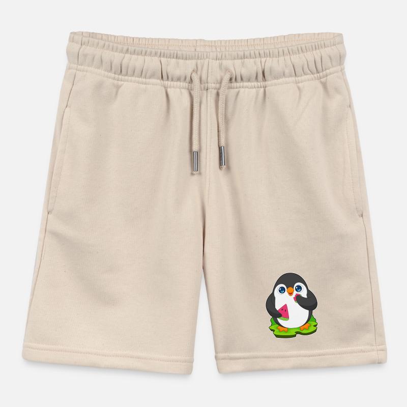 Fruit de pastèque pingouin Short de jogging enfant bio Stanley/Stella