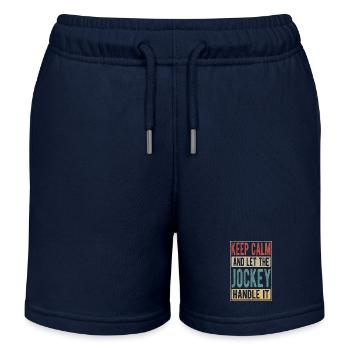 Jockey Retro Geschenk - Kinder Organic Joggingshorts Mini Bolter von Stanley/Stella - Navy - Vorne