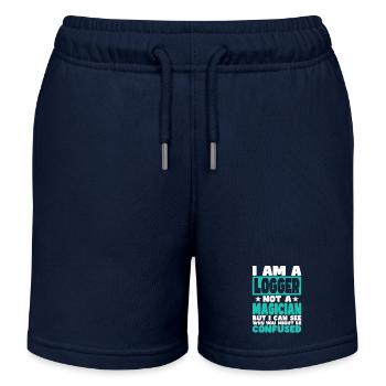 Bûcheron - Short de jogging enfant bio Stanley/Stella - bleu marine - Devant