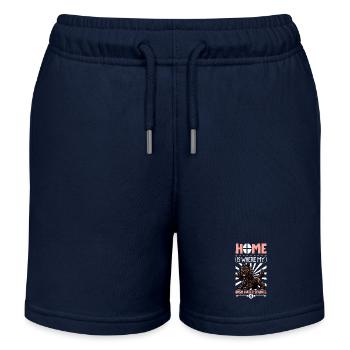 Accueil - Épagneul d’eau irlandais - Short de jogging enfant bio Stanley/Stella - bleu marine - Devant