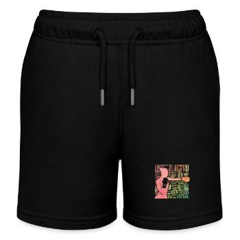 Boxeur Femme - Short de jogging enfant bio Stanley/Stella - bleu marine - Devant