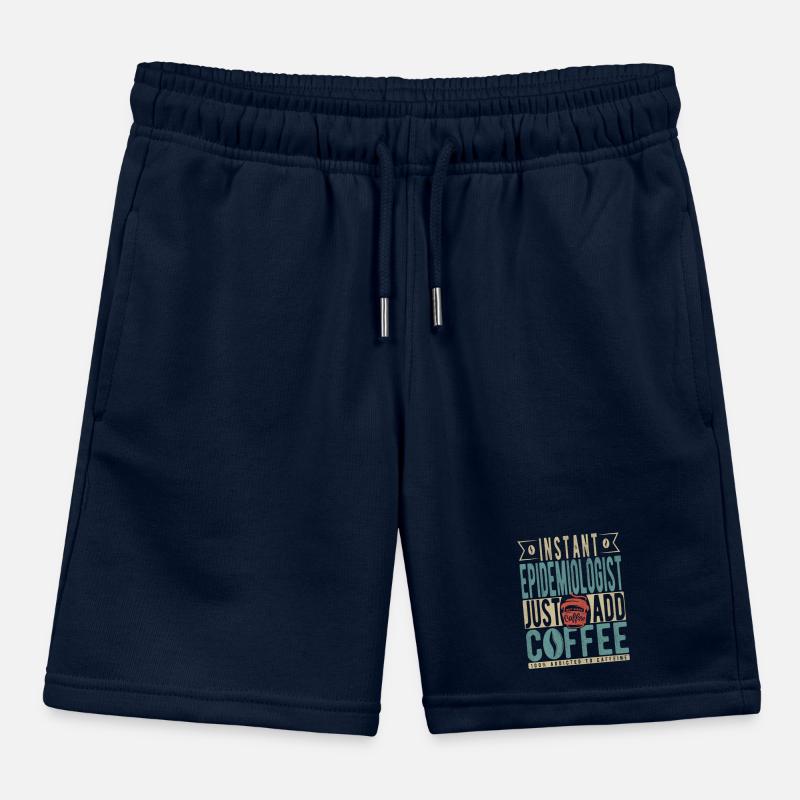 Instant Epidemiologist Just Add Coffee Kids Organic Sweat Shorts by Stanley/Stella