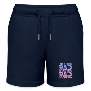 fisch, fisch, angeln, see, meer, angeln, fauna, exotisch - Kinder Organic Joggingshorts Mini Bolter von Stanley/Stella - Navy - Vorne