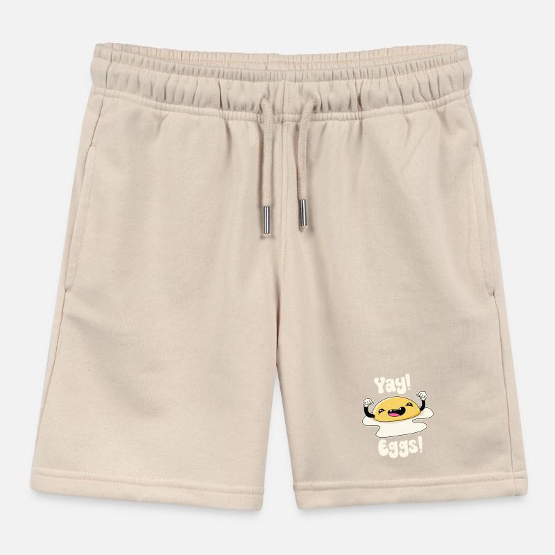 Yay Eggs Kids Organic Sweat Shorts by Stanley/Stella